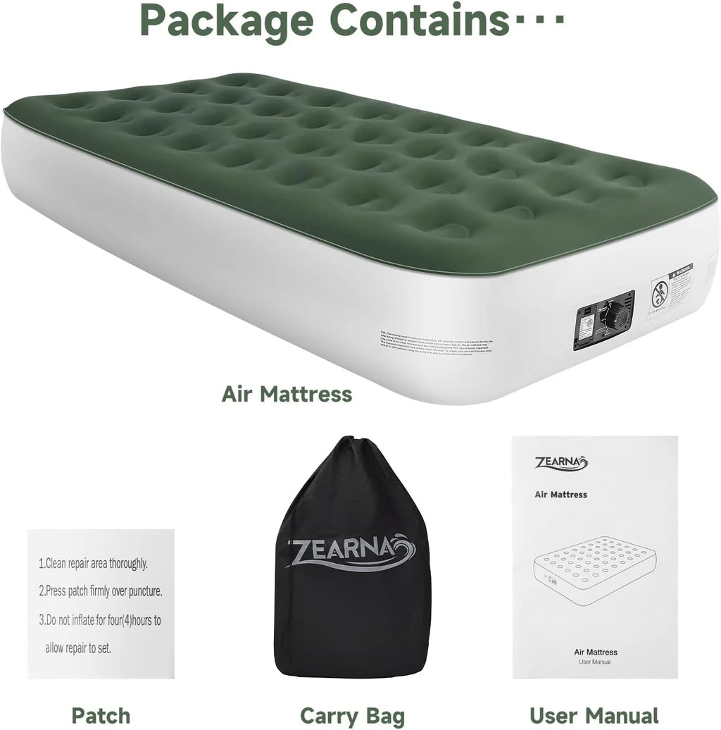 Twin Size Air Mattress with Built-in Pump B51748