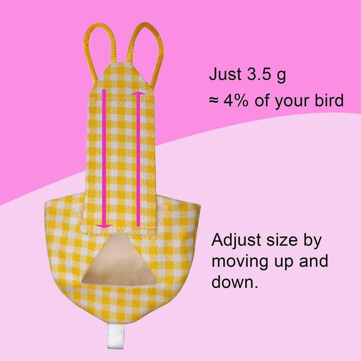 Bird Diaper Harness Flight Suit with 80 Inch Flying Leash F42474