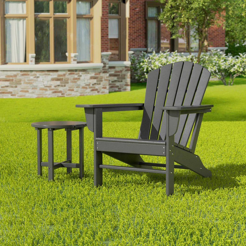18 Inch Round Plastic Outdoor Patio Side Table T612