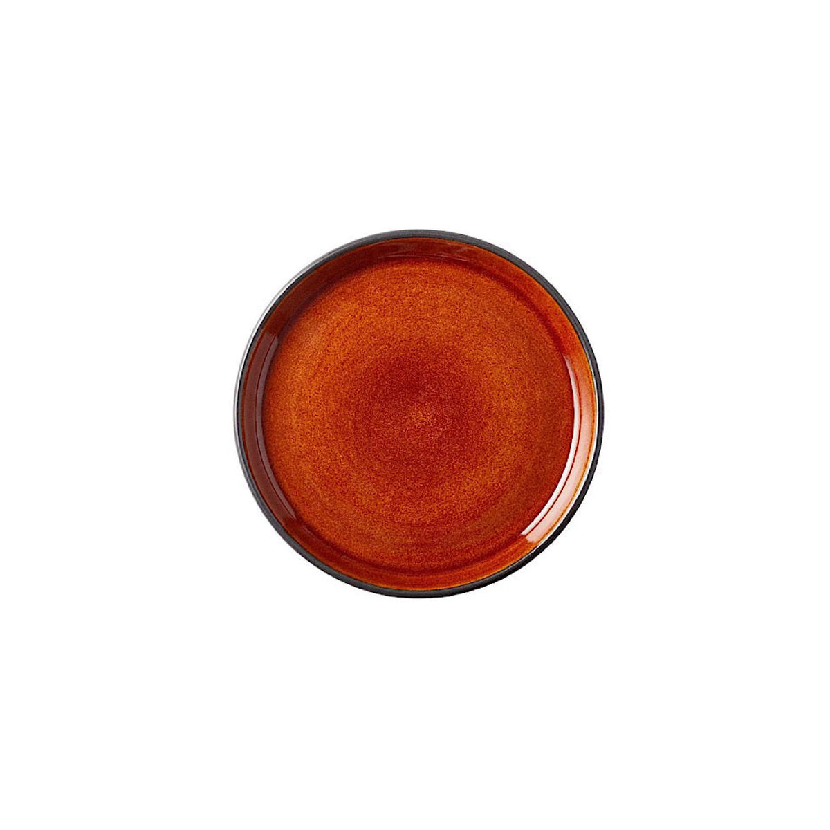 Stoneware Plate 17cm Black, Amber E29540