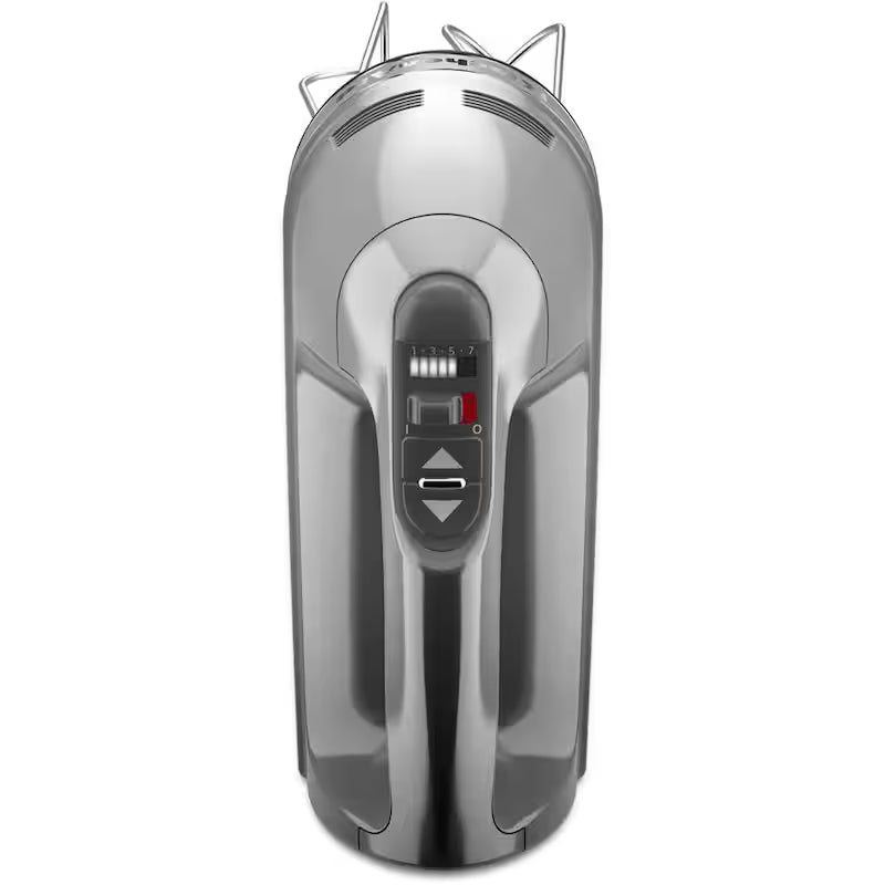 Contour Silver Hand Mixer with Beater and Whisk Attachments D4773