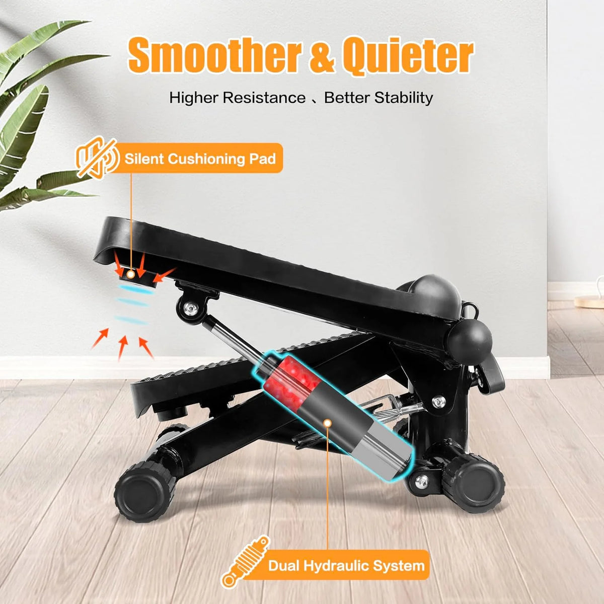 Mini Stepper with LCD and Resistance Bands J9320
