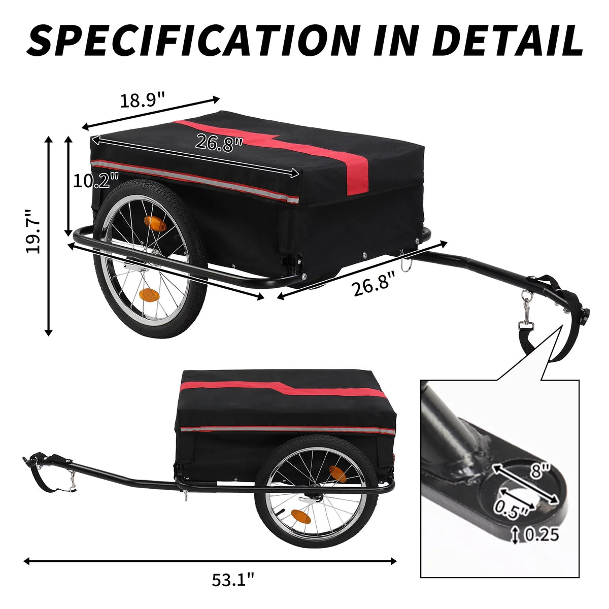 Bike Cargo Trailer with 16 Wheel K675073