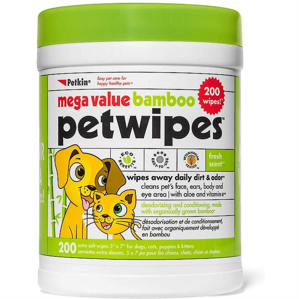 200 Bamboo Pet Wipes Z56795