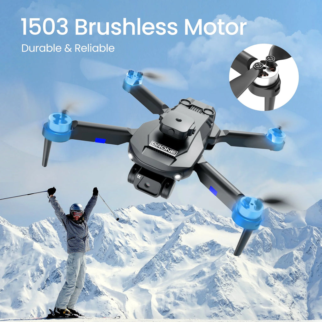 6K HD Camera Drone with 3 Batteries Black M395
