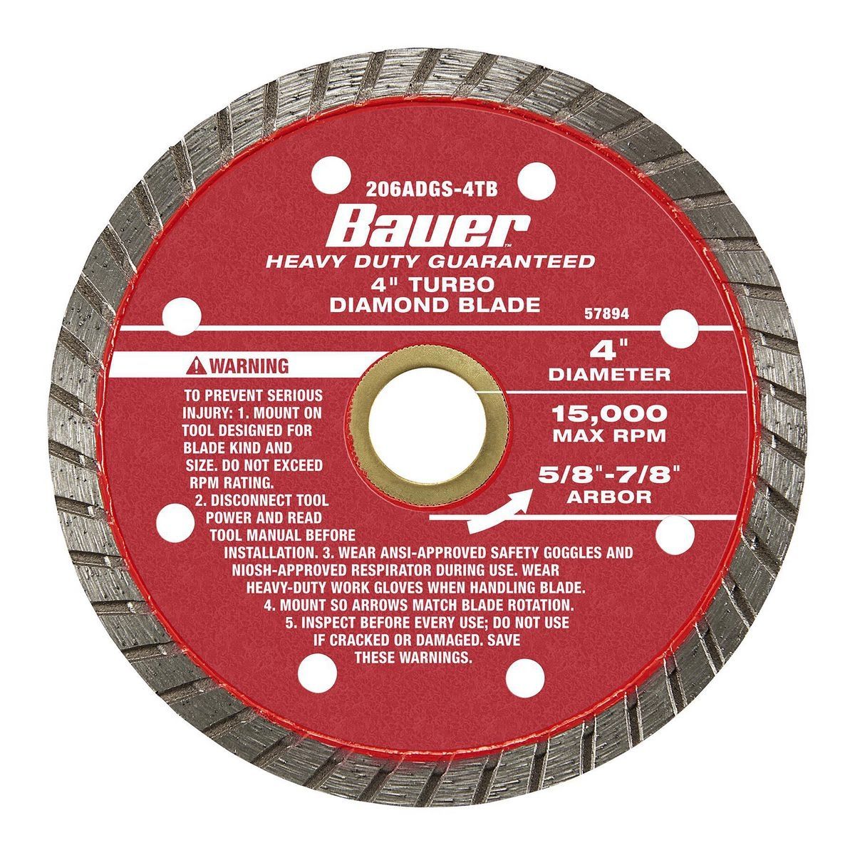 4 in. Wet or Dry Cut Diamond Saw Blade L3465