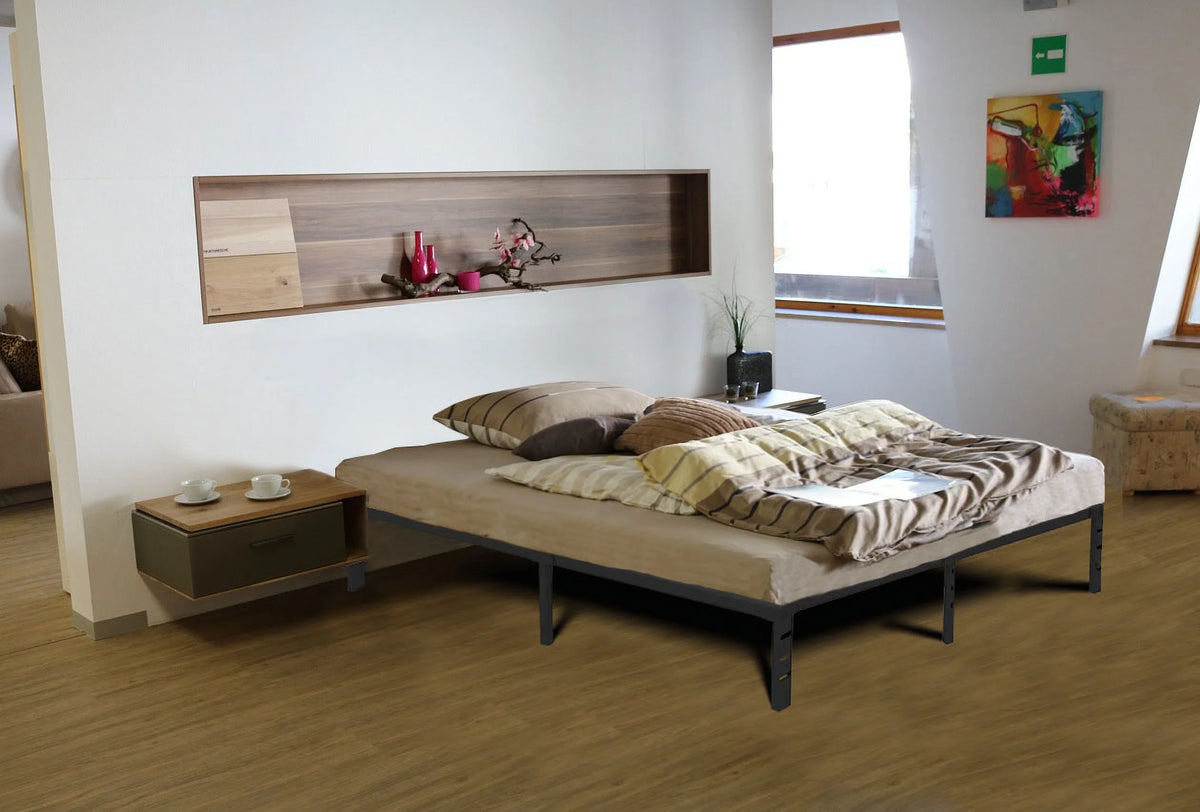 Queen Size Heavy Duty Metal Platform Bed Frame with Storage S20796
