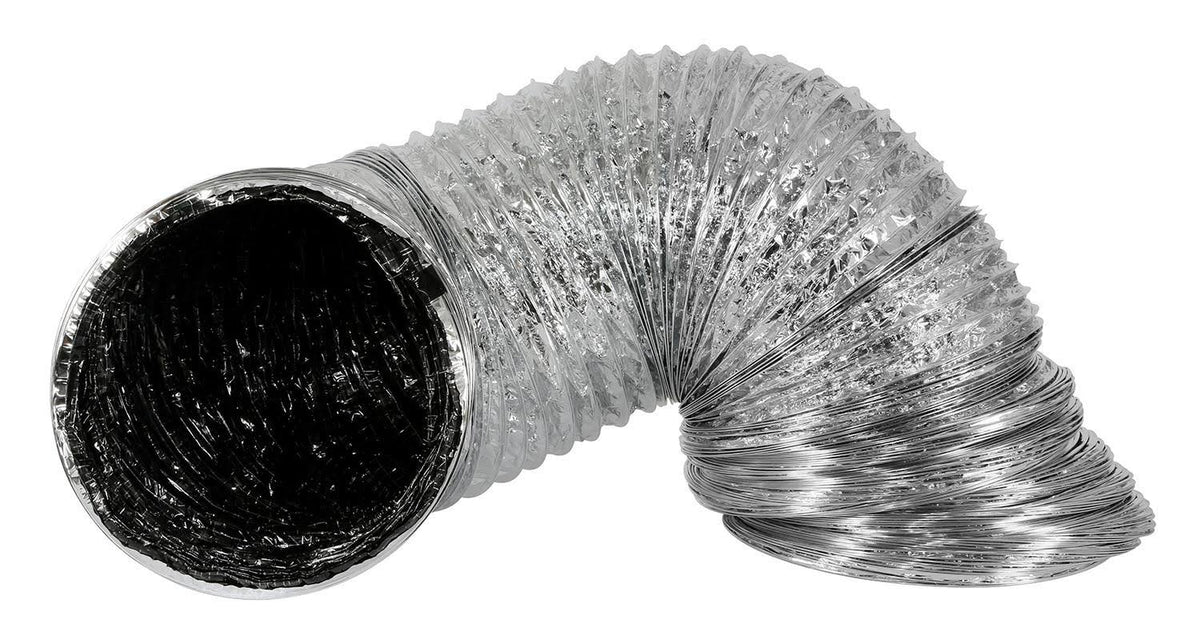 Silver Black 12" x 25 ft Ducting J60789