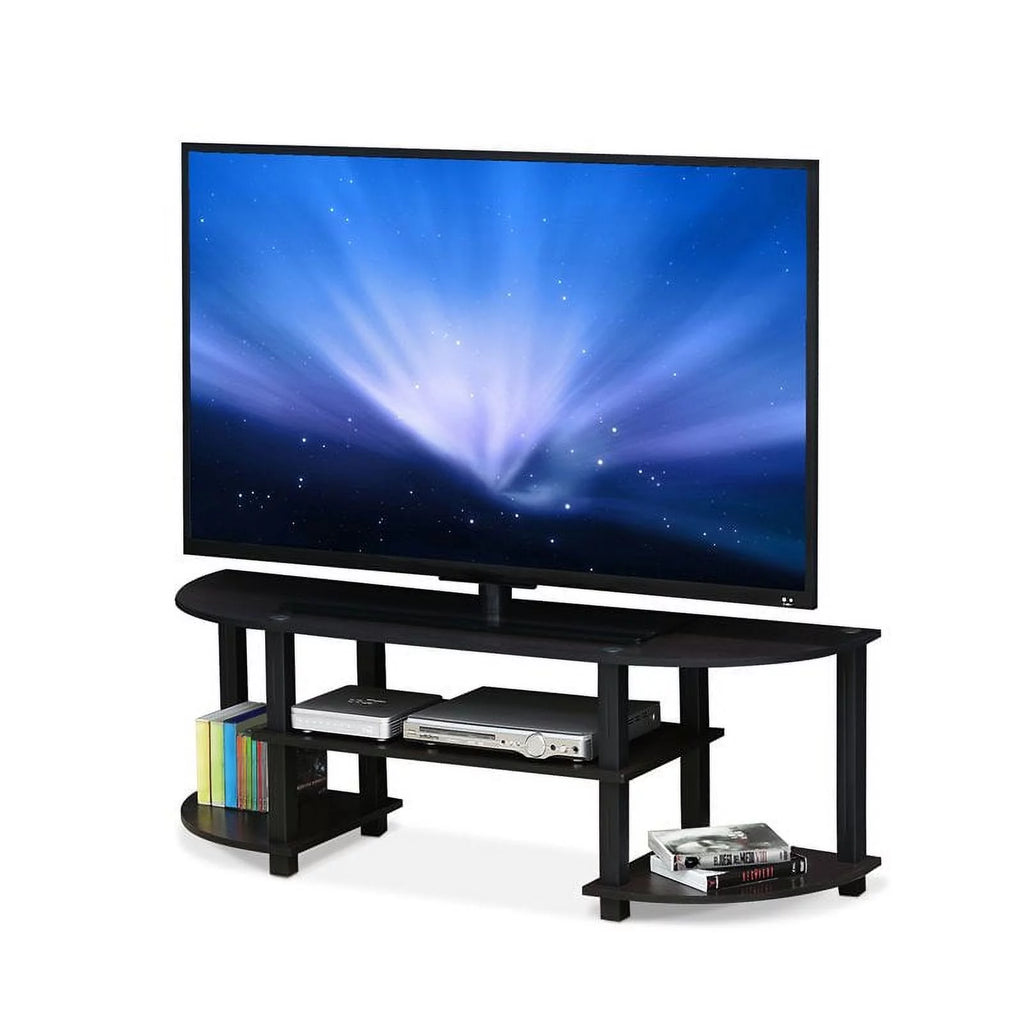 Wood TV Entertainment Center up to 55 in Dark Walnut O583