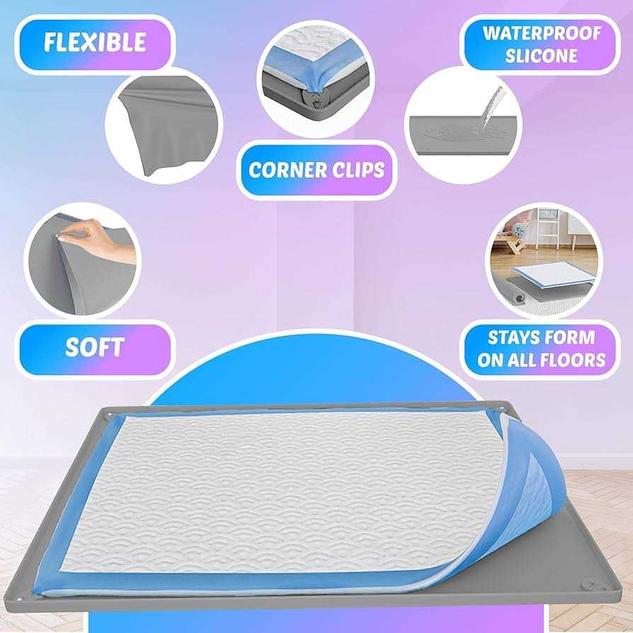 Puppy Pad Holder Tray No Spill I394142