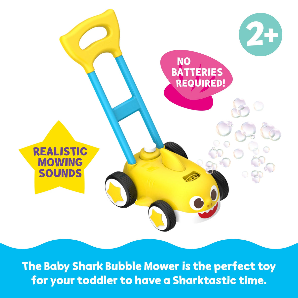 Kids Push Bubble Blower Lawn Mower T197