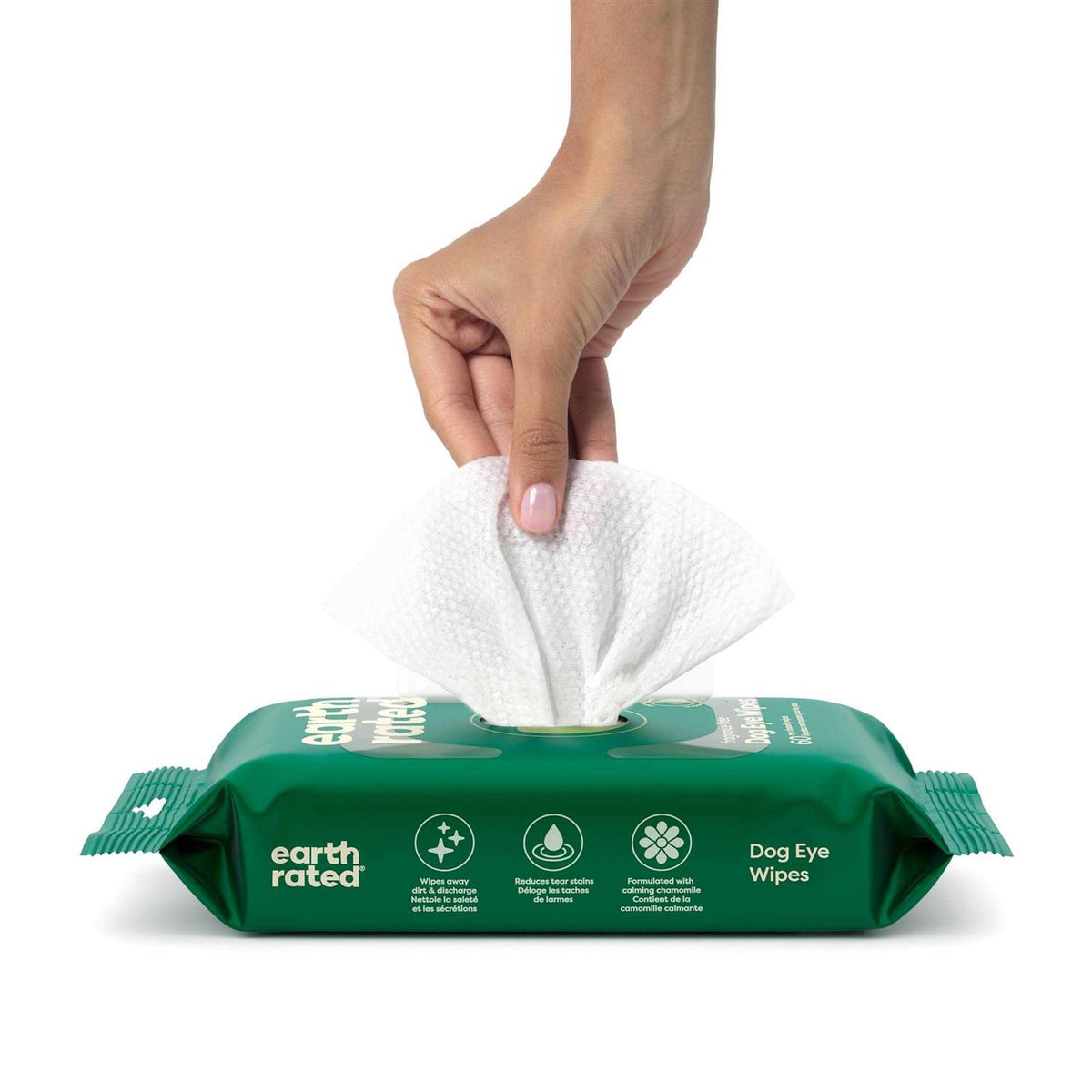 Hypoallergenic Plant Based Fragrance Free Dog Eye Wipes V80198