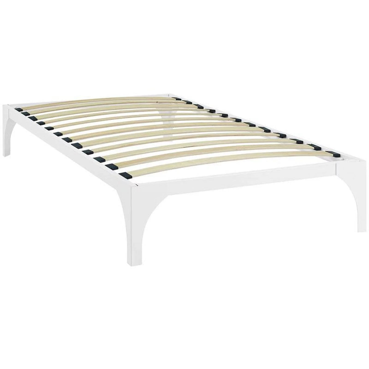 White Twin Platform Bed I5004