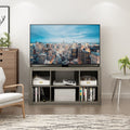 French Oak Grey TV Stand Bookshelves B406