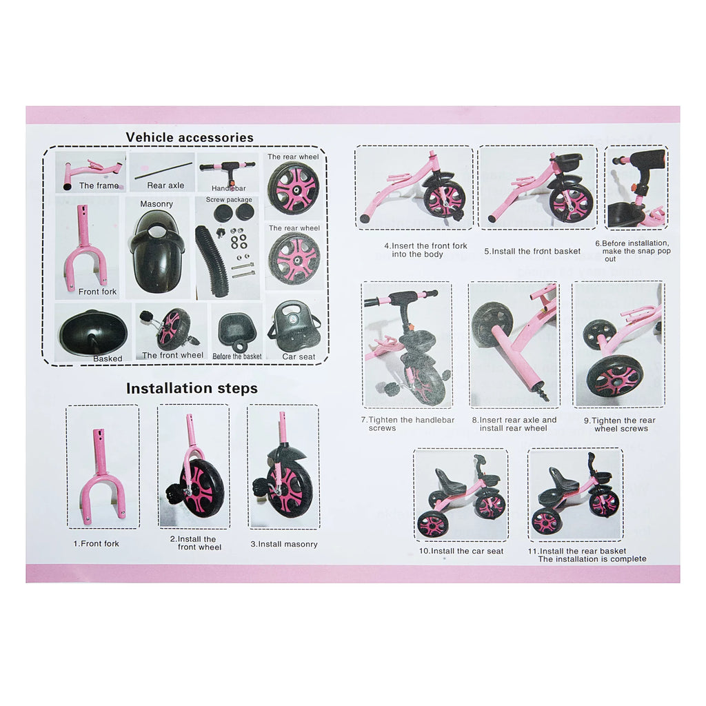 Balance Bike for 2-7 Years Old Kids, Adjustable Seat Z95647