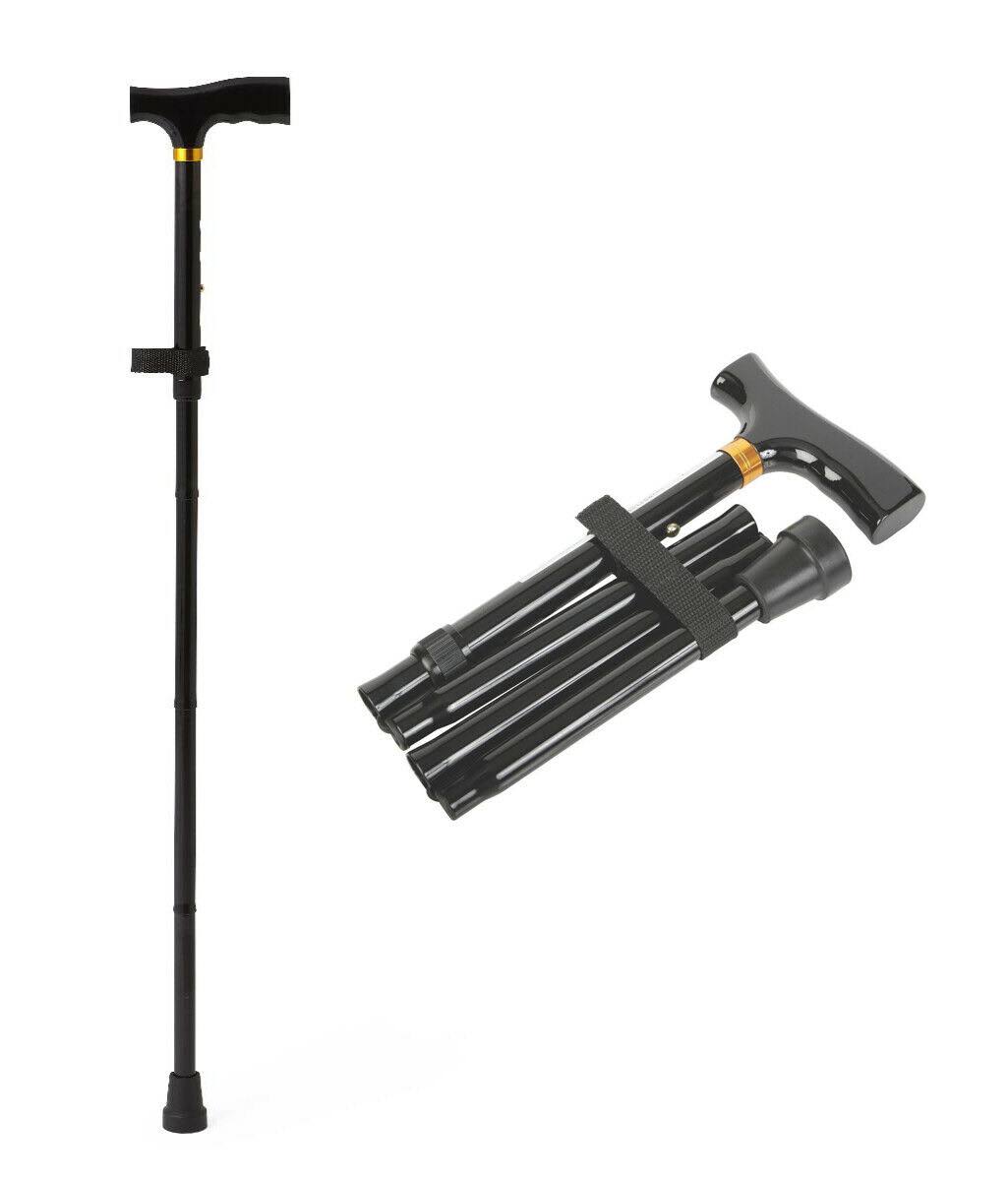 Black Folding T-Handle Canes, Pack of 6 M754550