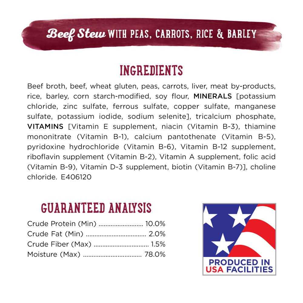 Beef Stew Dog Food Q7347