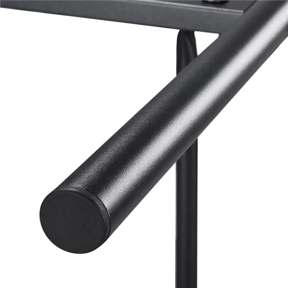 Black Metal Twin Platform Bed with Headboard and Footboard K57899