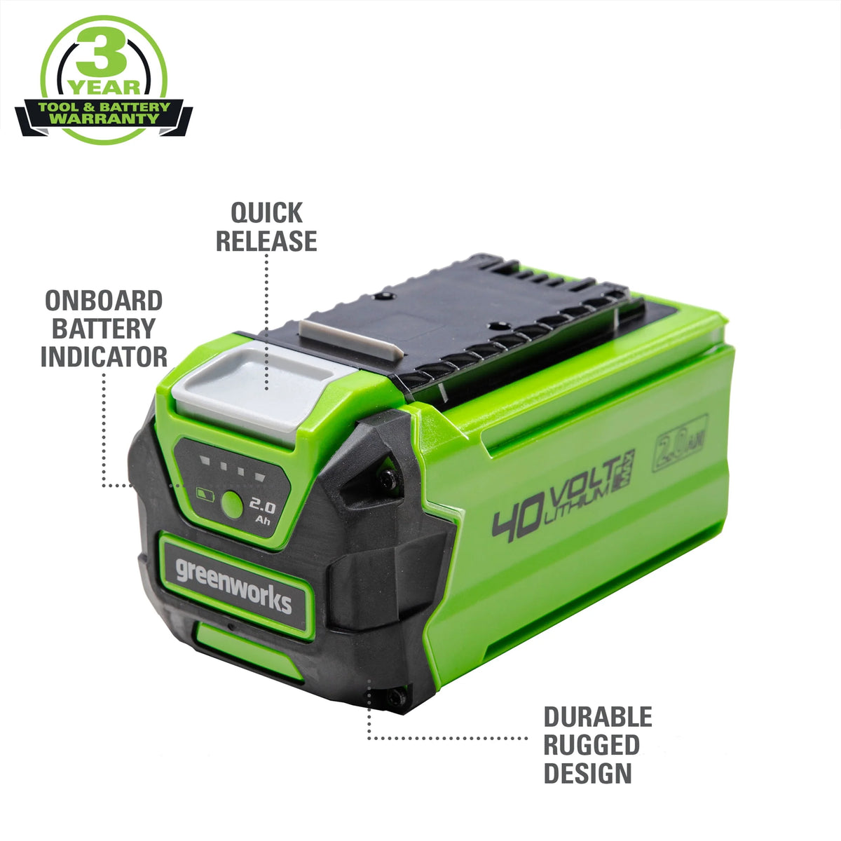 40V 2.0Ah Battery M913227