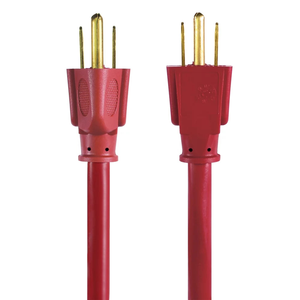 100FT 14AWG 3 Prong Red Extension Cord N466