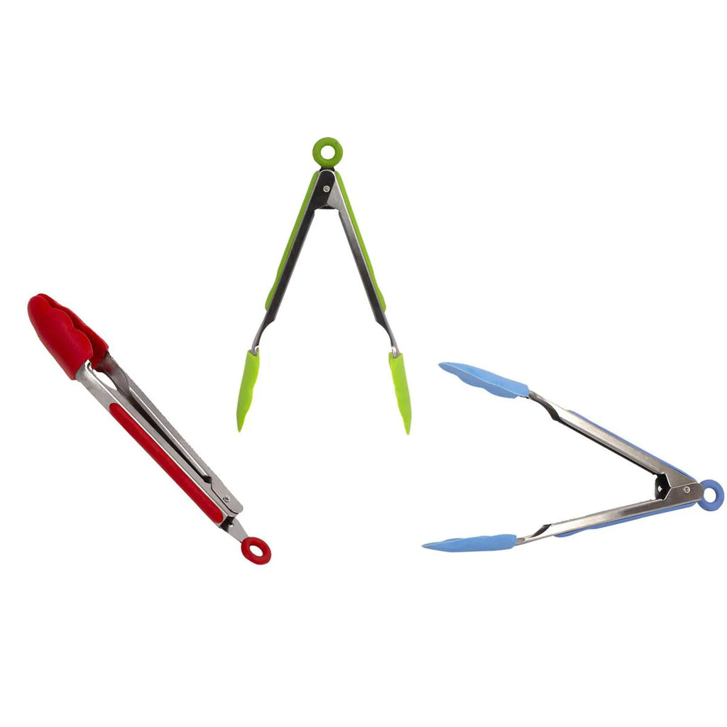 9'' Silicone Tongs with Pull Lock S573