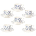 6pcs Coffee Cups with Saucer A7611