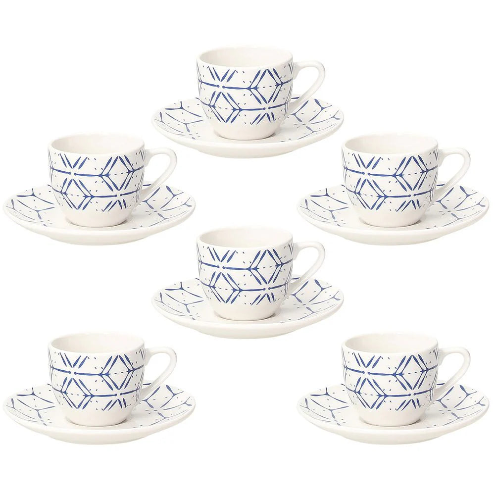 6pcs Coffee Cups with Saucer A7611