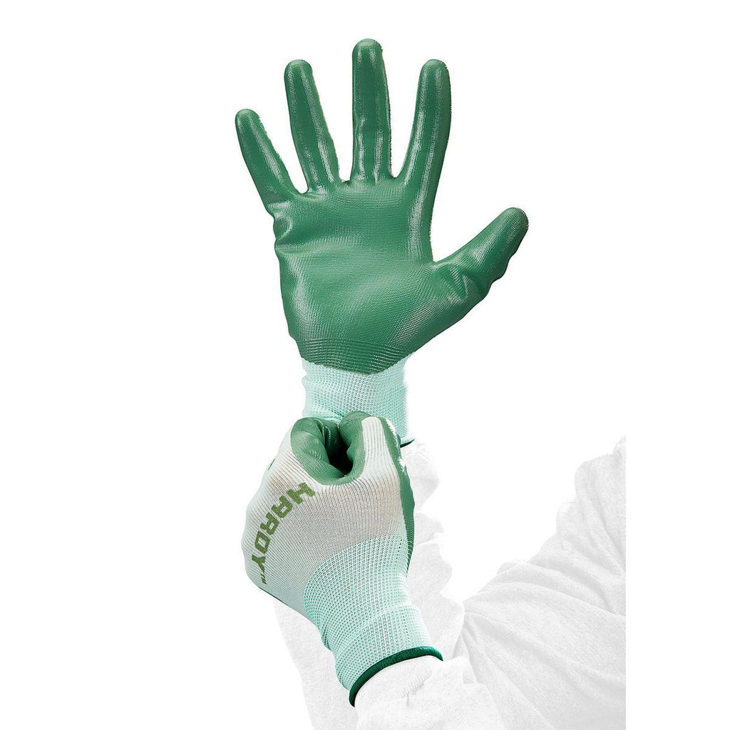 Nitrile-Dipped Gardening Gloves, 3-Pair, Small/Medium Y90862