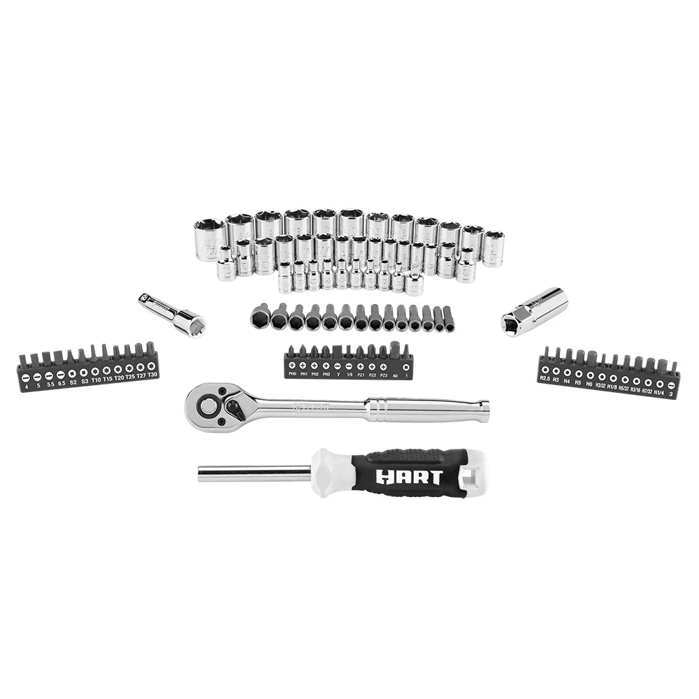 90-Piece 3/8-inch Mechanics Tool Set Chrome Finish S377239
