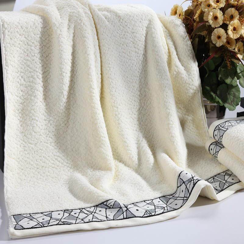 Cotton 3-Piece Bath Towels Set W5469