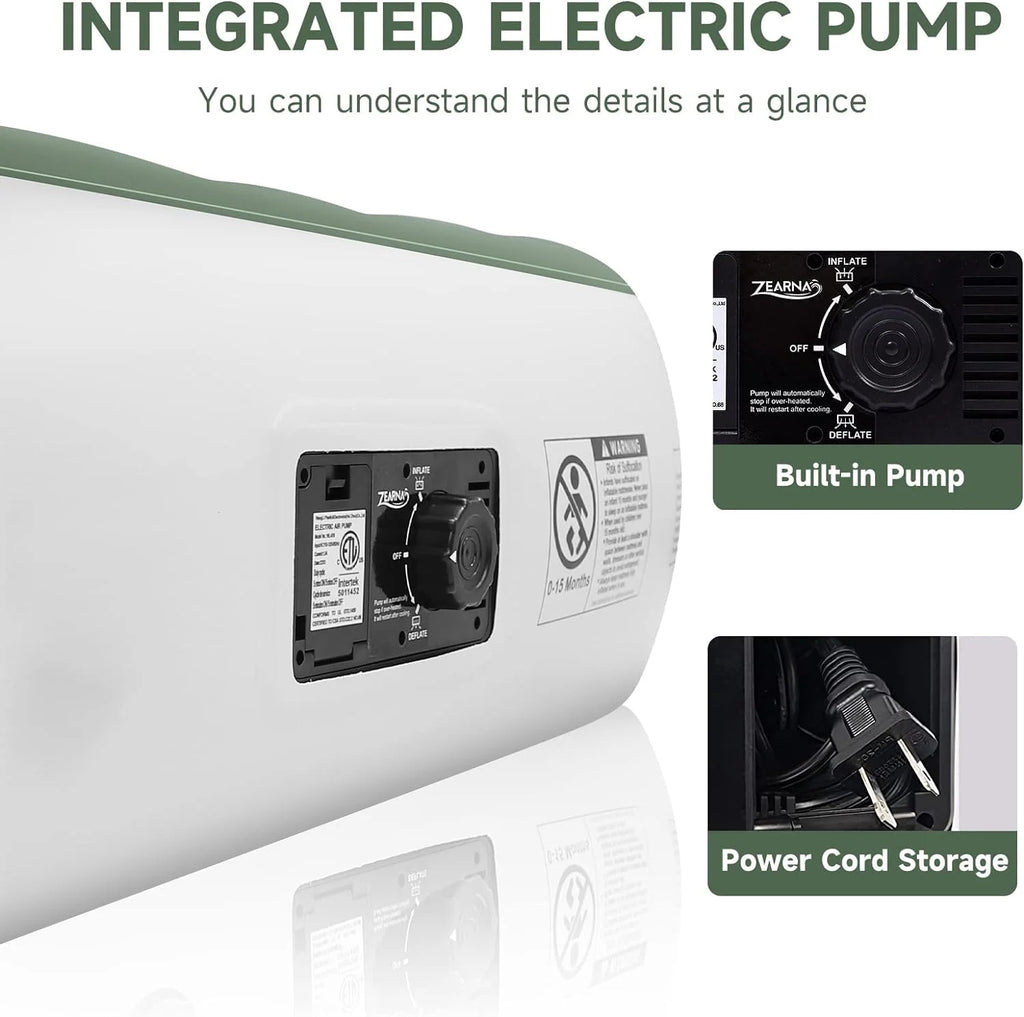 Twin Size Air Mattress with Built-in Pump B51748