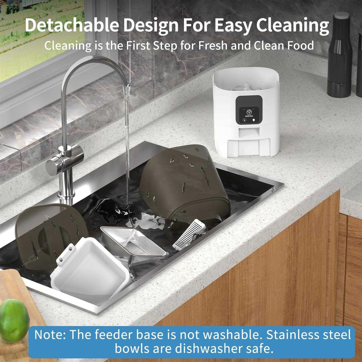 5G WiFi Automatic Cat Feeder with Slow Feeding Mode J8613