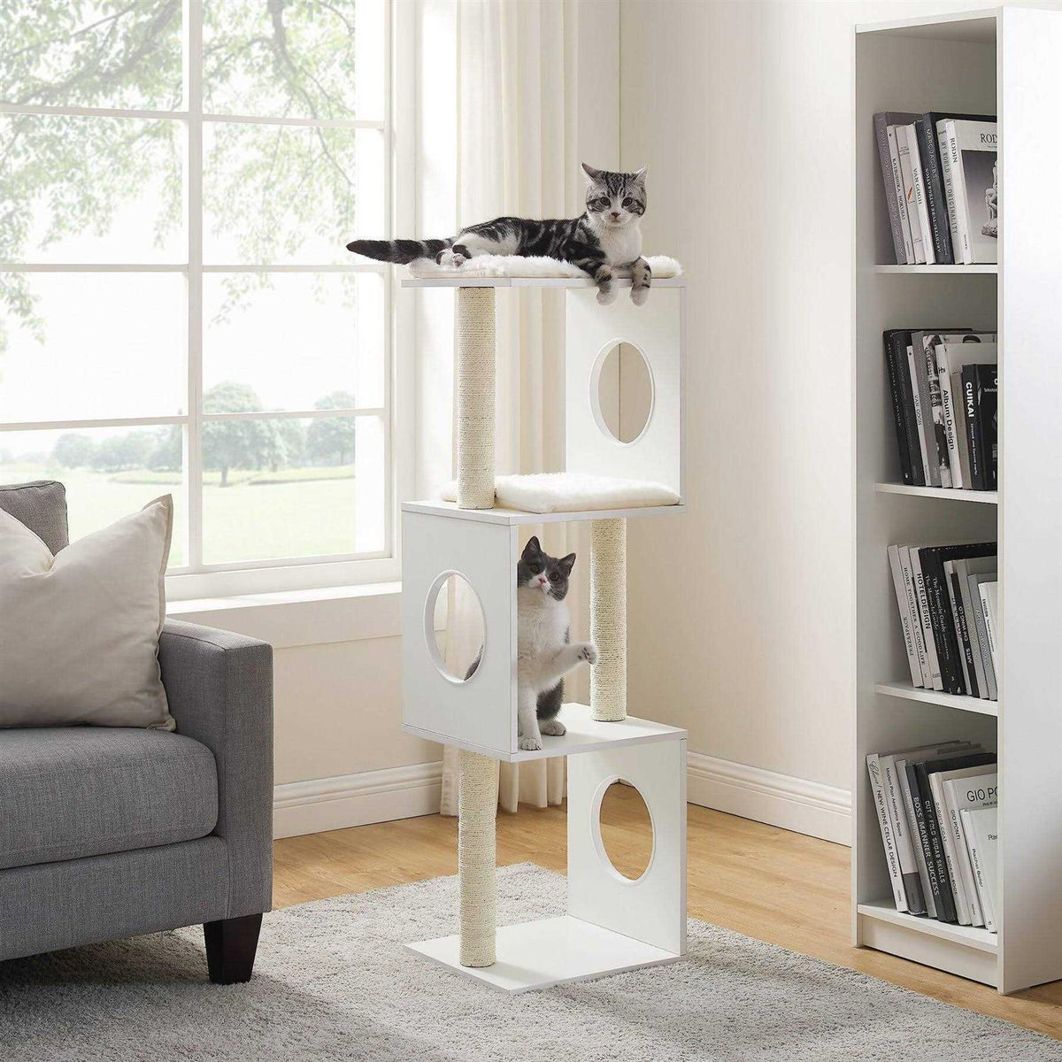 White Cat Tree U7208