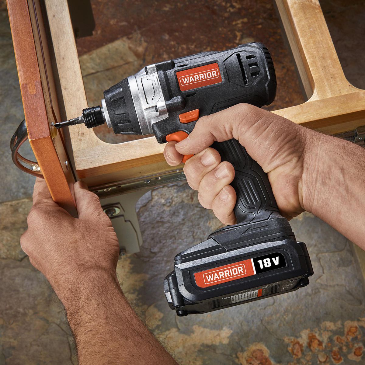 18V Cordless 1/4 in. Hex Impact Driver Kit with Battery and Charger D29505