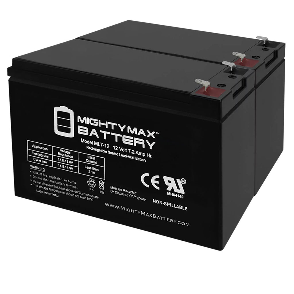 12V 7Ah SLA Battery 2 Pack U9440