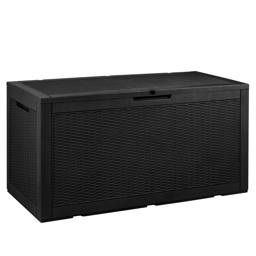 100 Gallon Black Plastic Resin Storage Box P19746