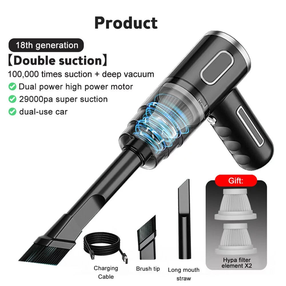 29000PA Cordless Wet & Dry Handheld Vacuum Cleaner L108